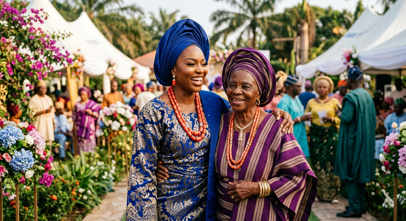 Two Nigerian women discussing natural fertility